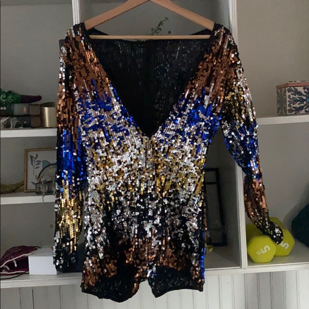Shimmer sequin onesie